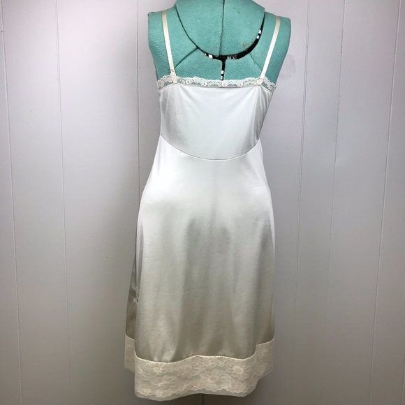 Vintage Full Slip Dress Lace Ivory - Picture 3 of 14